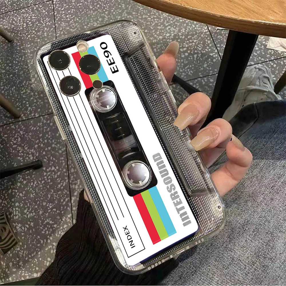 Retro-Kassetten-Kunst Klare Hülle für Samsung Galaxy S25 S24 S23 Ultra S22 S21Plus FE A56 A55 A54 A53 A36 A35 A34 5G PC Funda – Detail 17