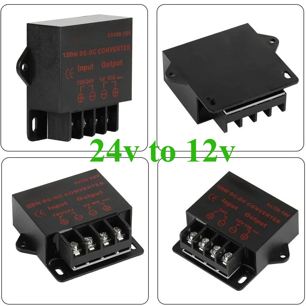 

DC Step Down Buck Converter Voltage Stabilizer Regulator Reducer Power Converter 24V to 12V 5A 10A Mini Module Transformer CE