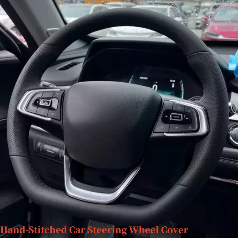 

Customizable Handmade Microfiber Leather Steering Wheel Cover For Chery Jetour Omoda Tiggo Pro Fulwin Arrizo Fora Amulet T11 Gx