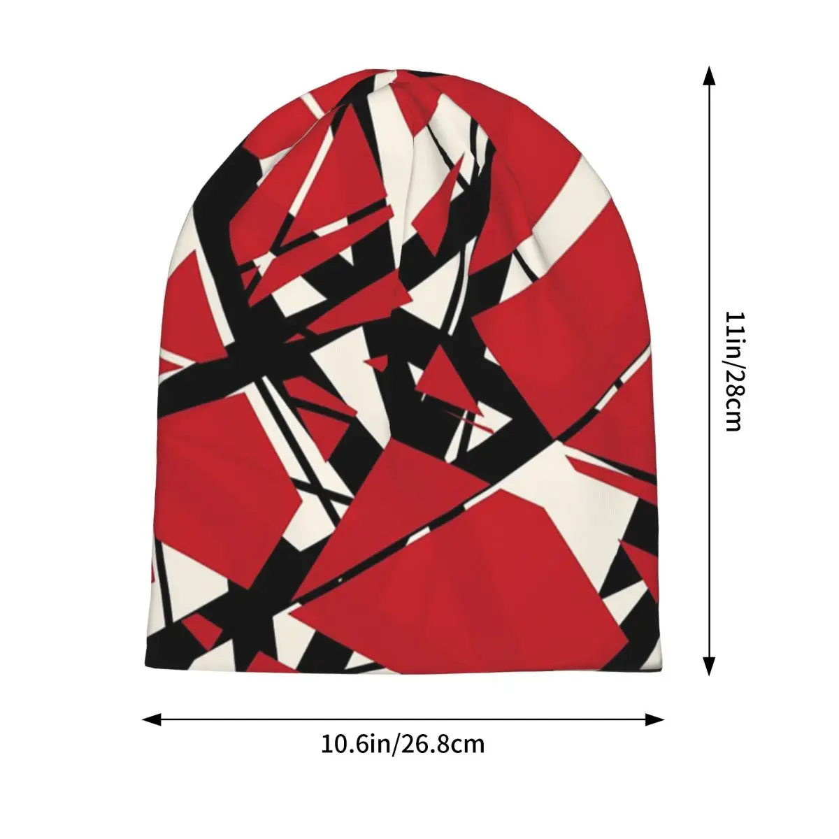 EVH Authentic Stripes Design (red) Warm Knitted Cap Hip Hop Bonnet Hat Autumn Winter Outdoor Beanies Hats for Unisex Adult