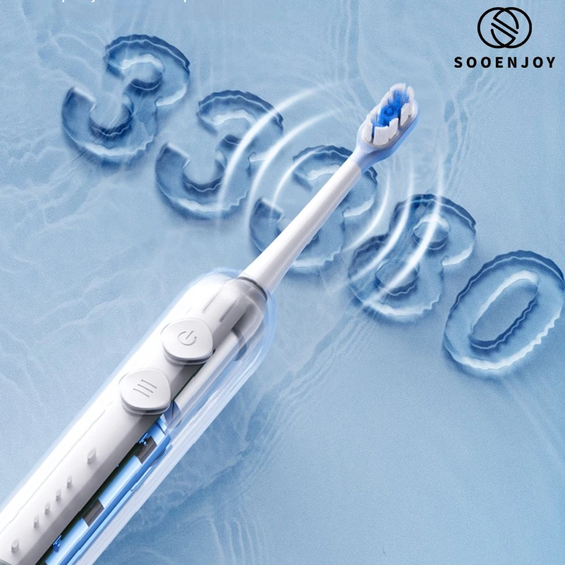 SOOENJOY Y11 Sweep Vibration Smart Sonic Электрическая зубная щетка 4 режима IPX7 Водонепроницаемая ультразвуковая чистящая электрическая зубная щетка
