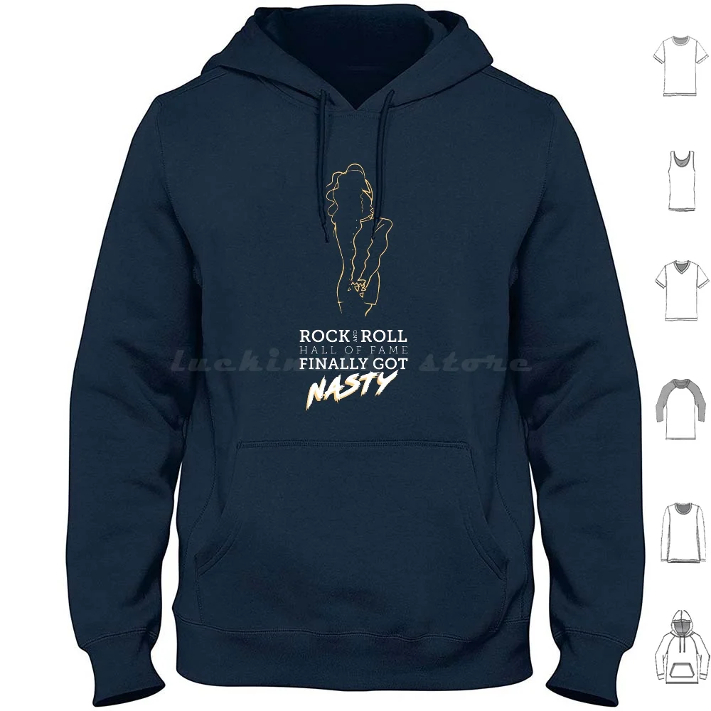 R And R Hall Of Fame Got Nasty Hoodie Cotton Long Sleeve Janet Roll Hall Of Fame Nasty Control Jj Miss Janet Queen Of Pop