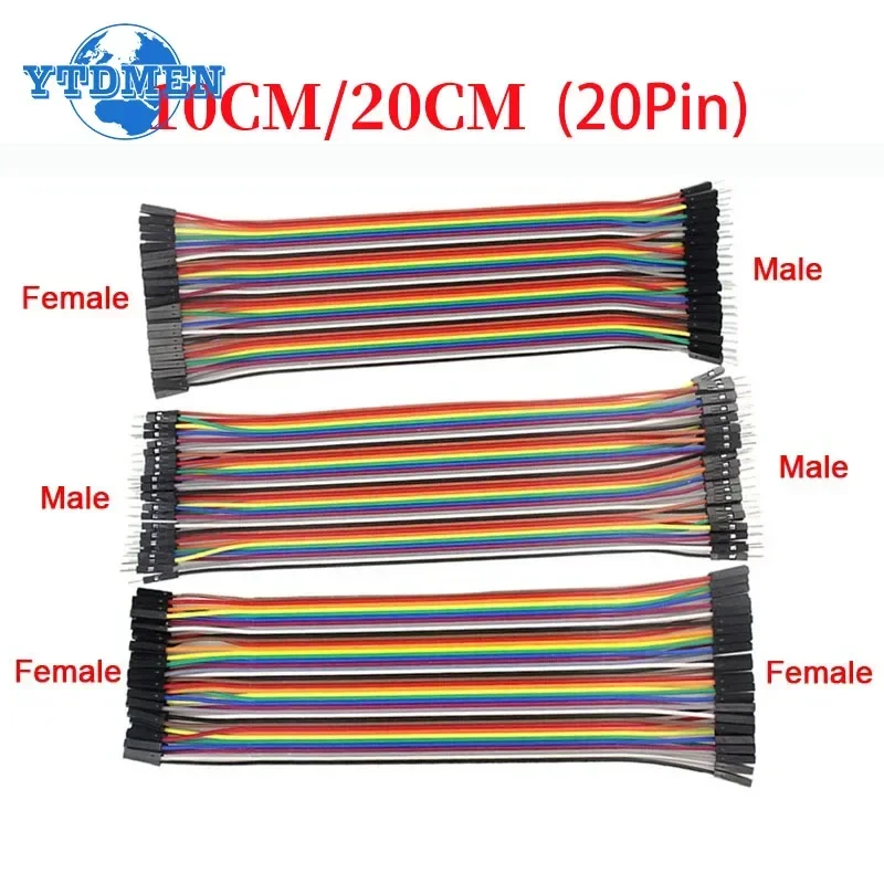 Dupont Line 10cm 20cm Dupont Cables Male to Male Female to Female Male to Female Jumper Wire, for Arduino DIY Electronics KIT