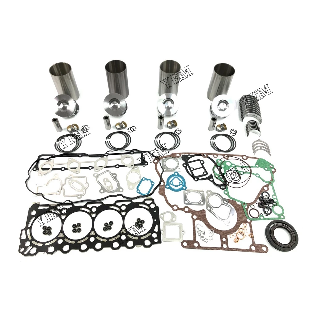 For Kubota V3307 Overhaul Kit With Bearing Set Eninge Parts