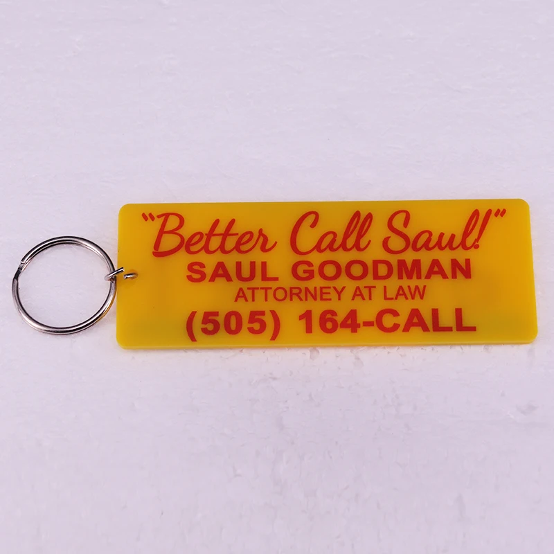 Saul Goodman Yellow New Mexico LWYRUP License Plate Keychain Television Series Breaking Bad Keyring Jewelry Accessories