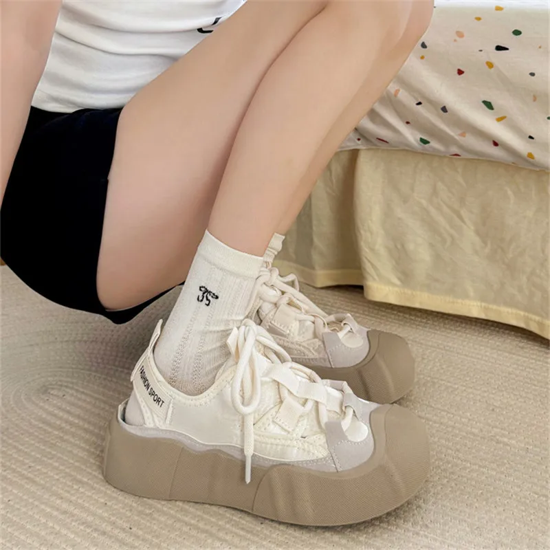 

Casual Woman Shoe Wedge Basket 2024 Modis All-Match Tennis Female Sports Cute Breathable New Small Scandals Fashion Leisure