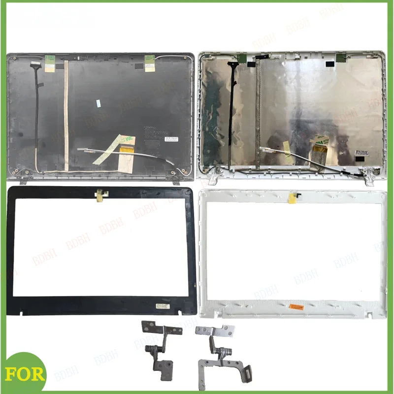 NOVO para Samsung NP 300E4E 270E4V 275E4V 270E4E Tampa Traseira Superior do Laptop / Capa Traseira do LCD / Capa da Moldura do LCD / Dobradiças do LCD L&R