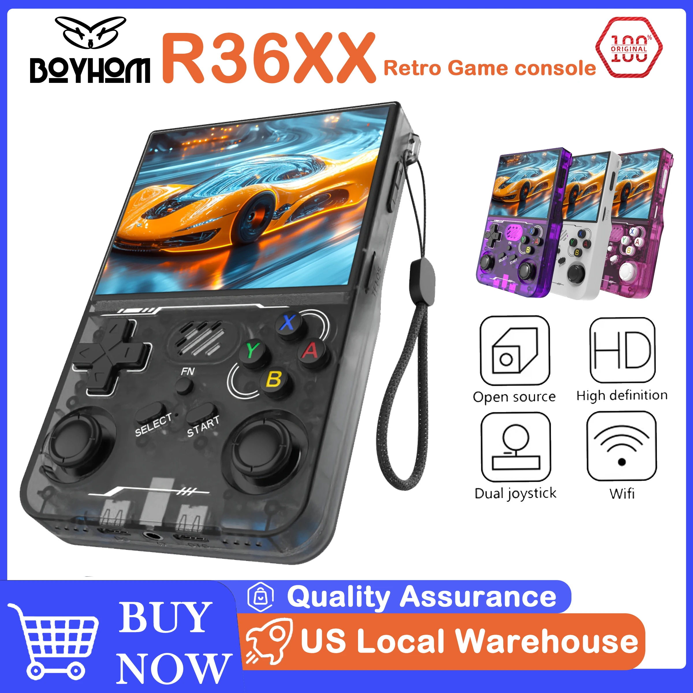 Gaming Console Online - BOYHOM 100% Original R36XX Retro Handheld