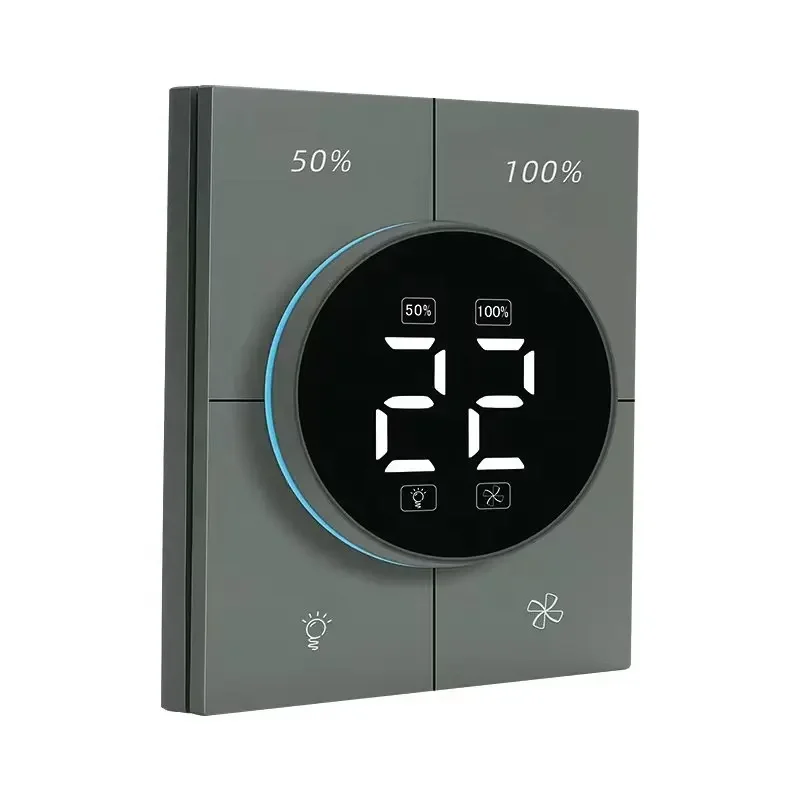 

smart home Zigbee knob fan dimmer with light switch WiFi smart life light dimmer switch