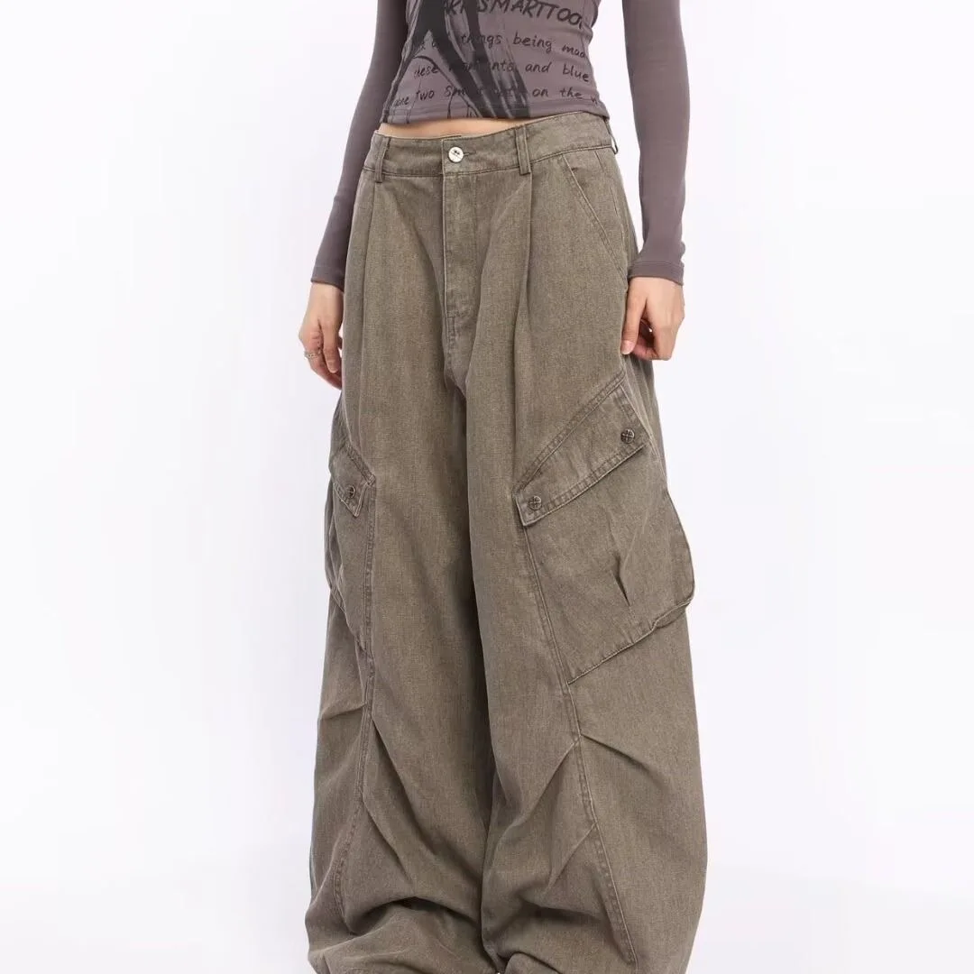 

Широкие брюки женские летние льняные лоскутные широкие брюки в стиле бохо с драпировкой молодые легкие курортные воздушные брюки Highstreet BF