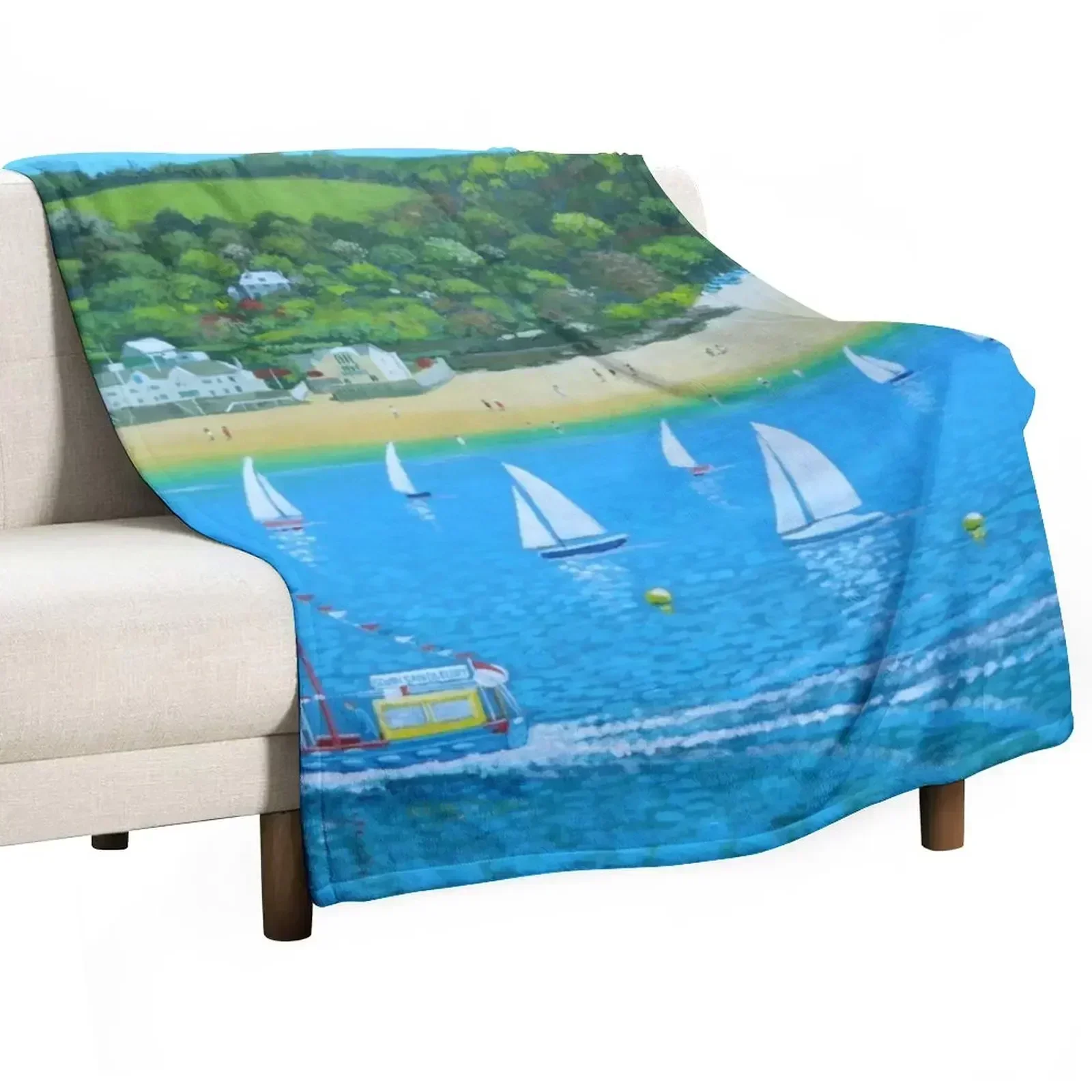 

A Salcombe Summer - Devon UK Throw Blanket Soft Big christmas decoration Single valentine gift ideas Blankets