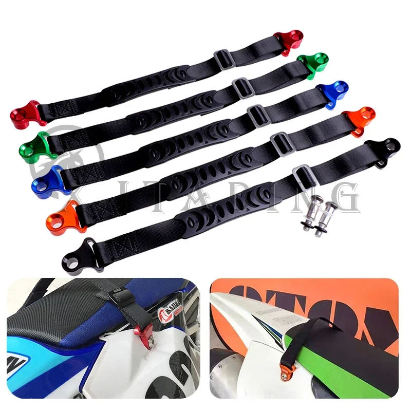 Universal Motorcycle Motocross Rear Seat Rescue Pull Strap Sling Belt C1 Fit For YAMAHA HONDA KAWASAKI SUZUKI Dirt Bike Enduro