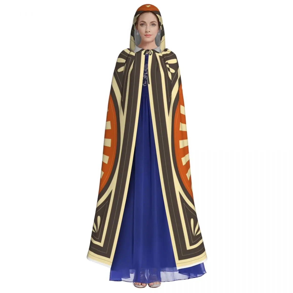 Long Cape Cloak Mexican Wrestler Hooded Cloak Coat Autumn Hoodies