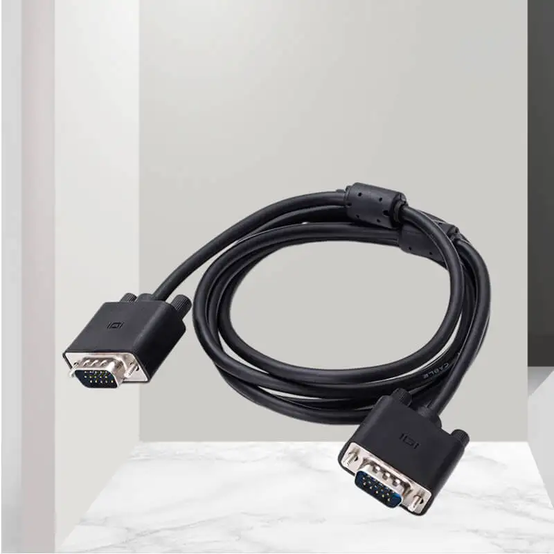 4+5 VGA Cable 1.5m Black Suitable For Computer Host Graphics Monitor TV Projector Connection Cable 1080P HD