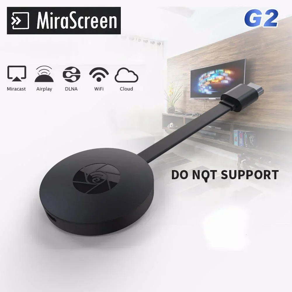 G2 جهاز استقبال للتليفزيون MiraScreen لاسلكي واي فاي عرض DLAN دونغل استقبال HDMI متوافق مع Miracast شاشة النسخ المتطابقة أيcast ios أندرويد