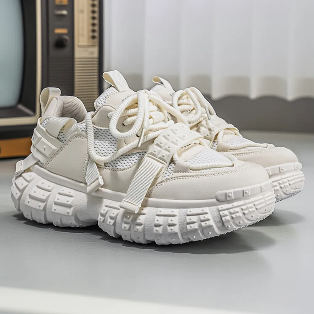 

2026 New thick soled, height increasing, breathable mesh, low cut, fashionable and casual men's shoes