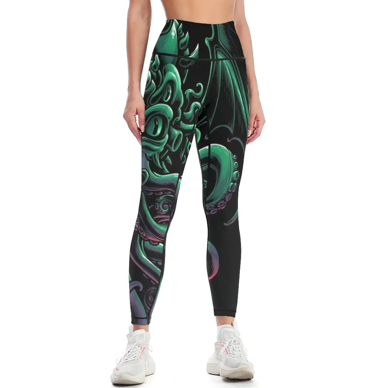 

Cthulhu Master of Rlyeh Leggings legging push up workout shorts Legging sexy woman fitness set gym Womens Leggings