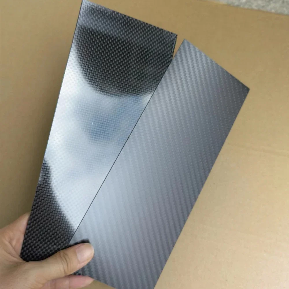 1pcs 100mmx250mm 3K High Hardness Carbon Fiber Sheets 100% Pure Carbon Panel Board 0.5mm-5mm Thickness Carbon Fiber Model Materi