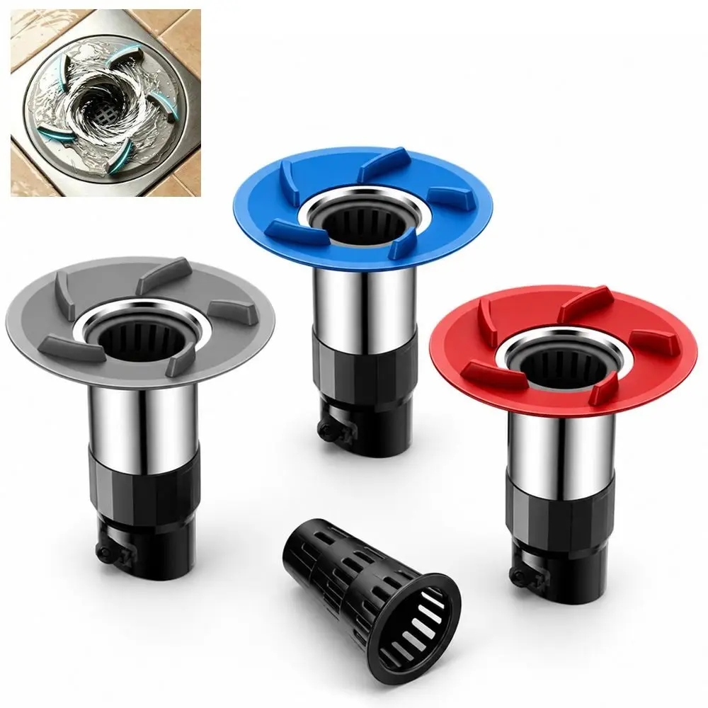 Stainless Steel Floor Drain Core Magnetic Drainage Odor Resistant Floor Drain Insert Anti-Clog Structure Insect Resistant