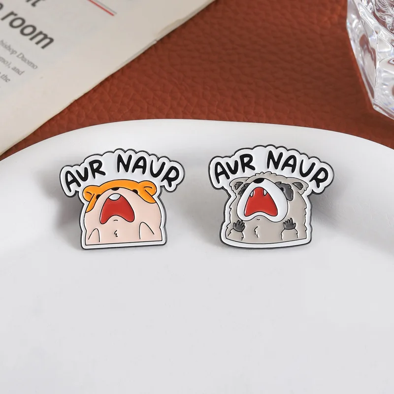 Cute little animals screaming, mice raccoons, fun brooches, children's gifts, exquisite metal badges, factory
