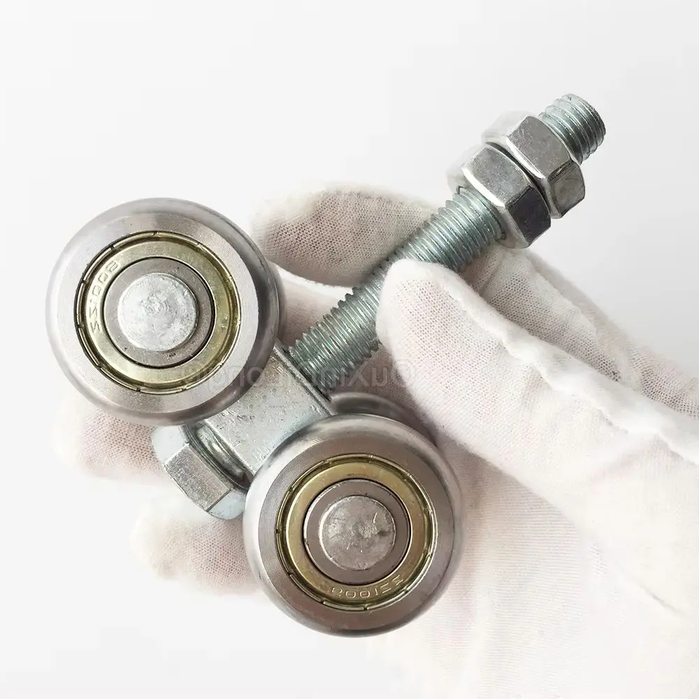 

4PCS Box Track Roller Wheels Hanging Trolley For Heavy Duty Barn or Shed Sliding Doors Accessory Capacity 880 Lbs FG268 ﻿