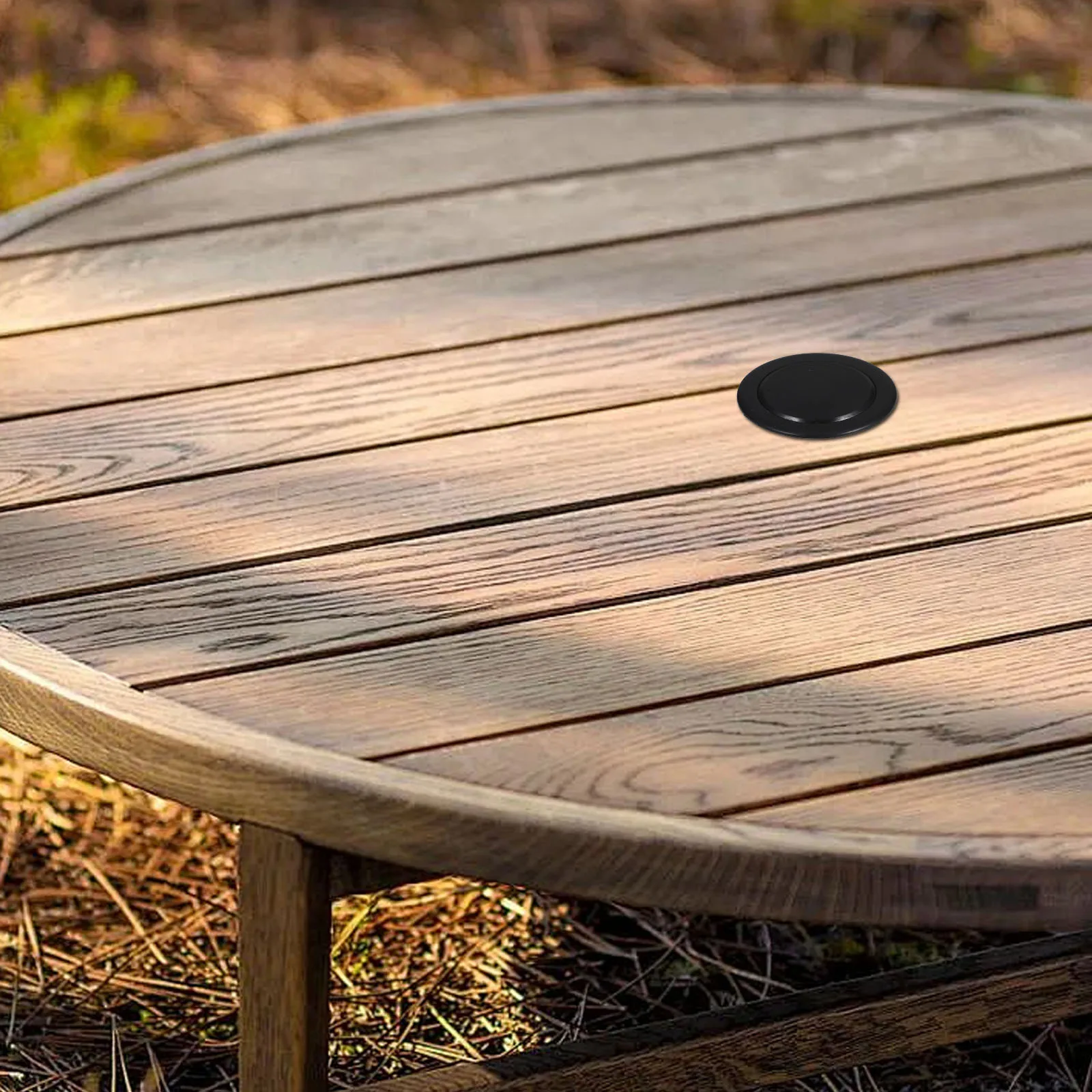 

2Pcs Garden Patio Table Umbrella Hole Ring Black Durable Outdoor Parasol Hole Cover Protector Replacement Accessories