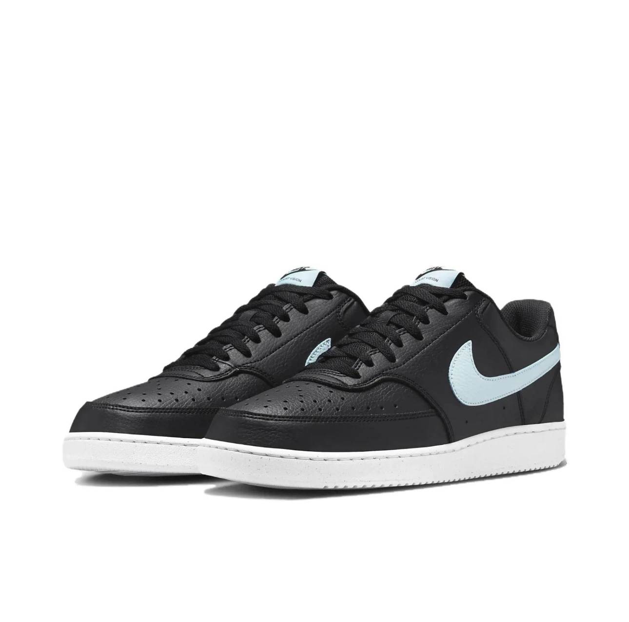 حذاء Nike Court Vision مريح ومتعدد الاستخدامات ومضاد للانزلاق للرجال باللون الأسود والرمادي DH2987-006