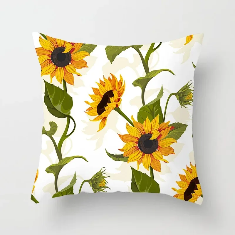 Sunflower Decorative Pillowcase Living Room Office Home Pillowcase Car Ornaments image 2