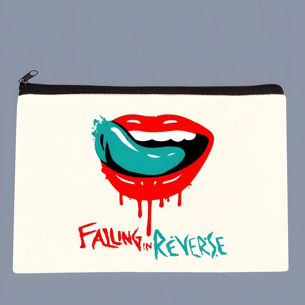 falling in reversve Canvas Coin Purse Clutch Printing Cloth Coin Purse Student Case Customization