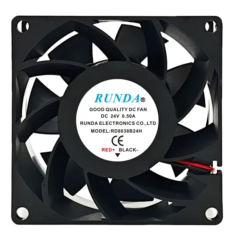 RUNDA RD8038B24H/M-S/A/RS/RST for 24V electric welding machine variable frequency large air volume cooling fan 8cm