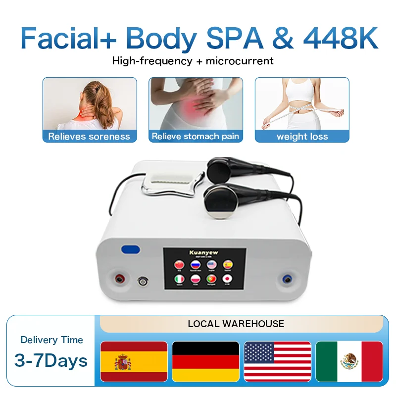 448K indiba Thermal Penetration Beauty Machine Deep Warmth 12CM Circulation Face Lifting Skin Rejuvenation Weight Loss Slimming Device Promote Lymphatic Circulation  High-frequency radio wave EMS Relieves Soreness
