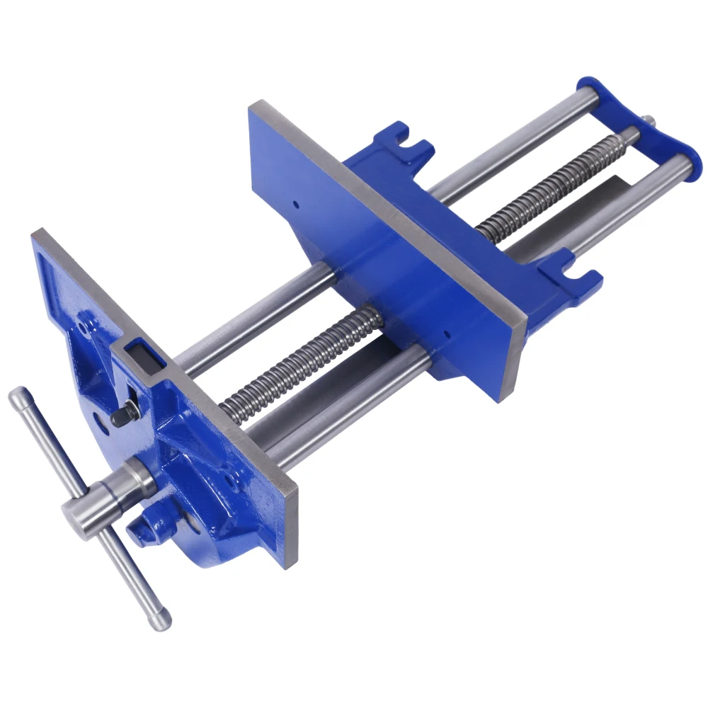 Rapid Action Woodworking Vise Quick Release Lever for Quick Adjustments 10.5 Inch Jaw Width Made with Heavy-Duty Cast Iron ,Blue