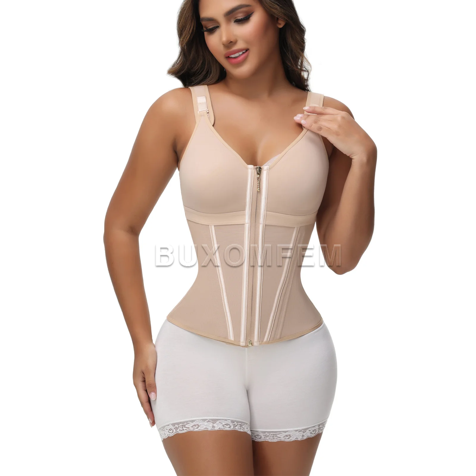 Multi-Colored Lace Shaping Vest Fajas High-Backed Versatile Bodysuit Shapewear Women\'s Modeling Corset Waist Trainer Girdles