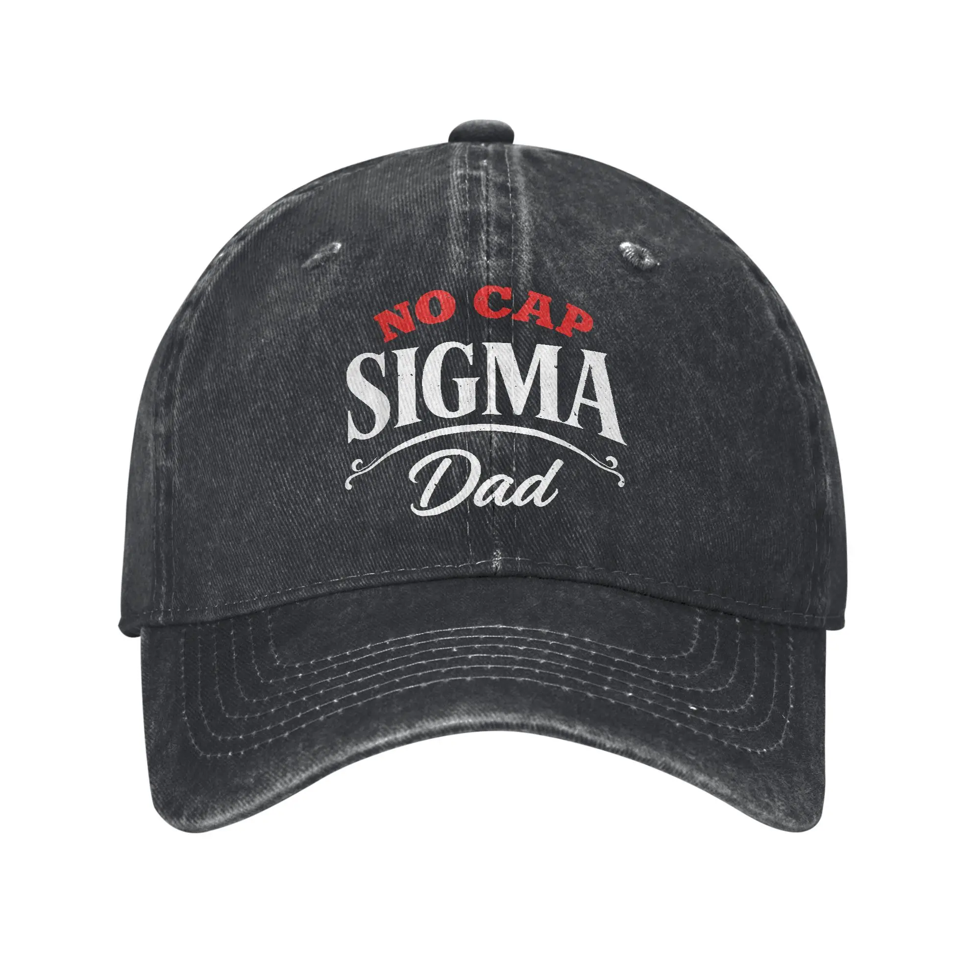 

Skibidi Best Dad No Cap Sigma Dad Baseball Caps Distressed Washed Funny Father's Day Headwear Outdoor All Seasons Adjustable Hat