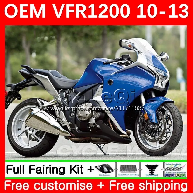 Injection For HONDA Crosstourer VFR 1200 RR CC VFR1200RR 10 11 12 13 59No.70 VFR1200 RR 2010 2011 2012 2013 Fairing Blue black