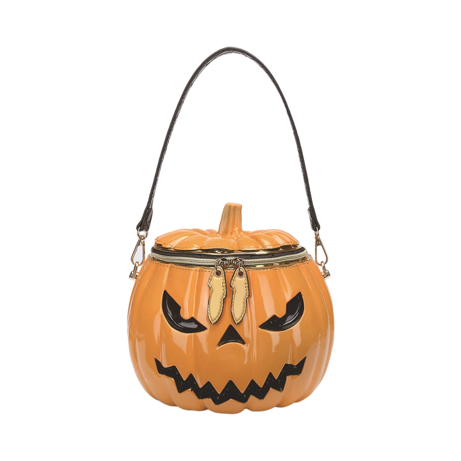 

Halloween Simulation Pumpkin Bag Handheld Single Shoulder Crossbody Multifunctional Bag Halloween Gifts