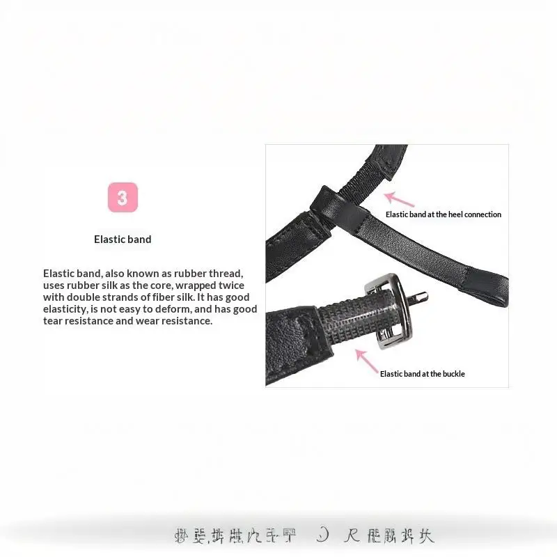 1 Paar High Heels Bündel Schuhbänder zum Fixieren, rutschfeste Riemen, Damen Schnürschuhbänder, Schuhzubehör – Detail 7