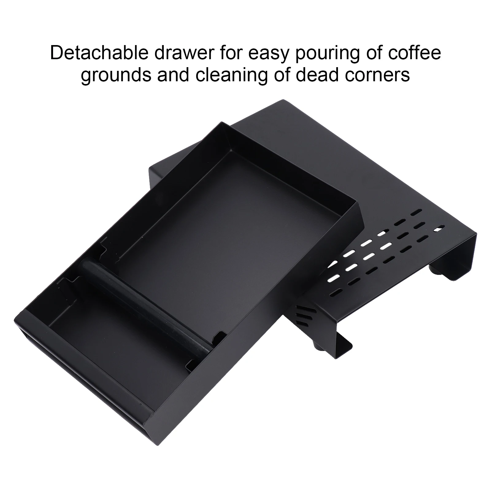 Coffee Knock Box Drawer Stainless Steel Thickened Coffee Residue Powder Box for Household Shop Coffee Ground Knock Container