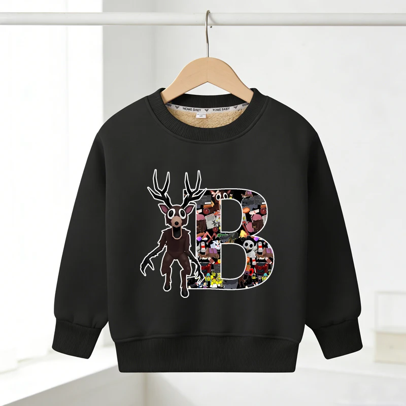 99 ليال في الغابات لامب بلوزة من الصوف أنيمي رسالة A-Z نمط علوي الشتاء في الهواء الطلق يندبروف معطف دافئ هدية عيد ميلاد