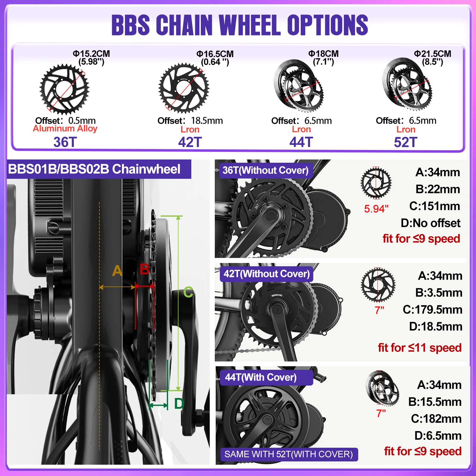 Bafang 750 واط 48 فولت عدة BBS02B BBS02 منتصف محرك المحرك eBike تحويل عدة دراجة كهربائية محرك قوي 68-100 مللي متر مع شاشة الكريستال السائل