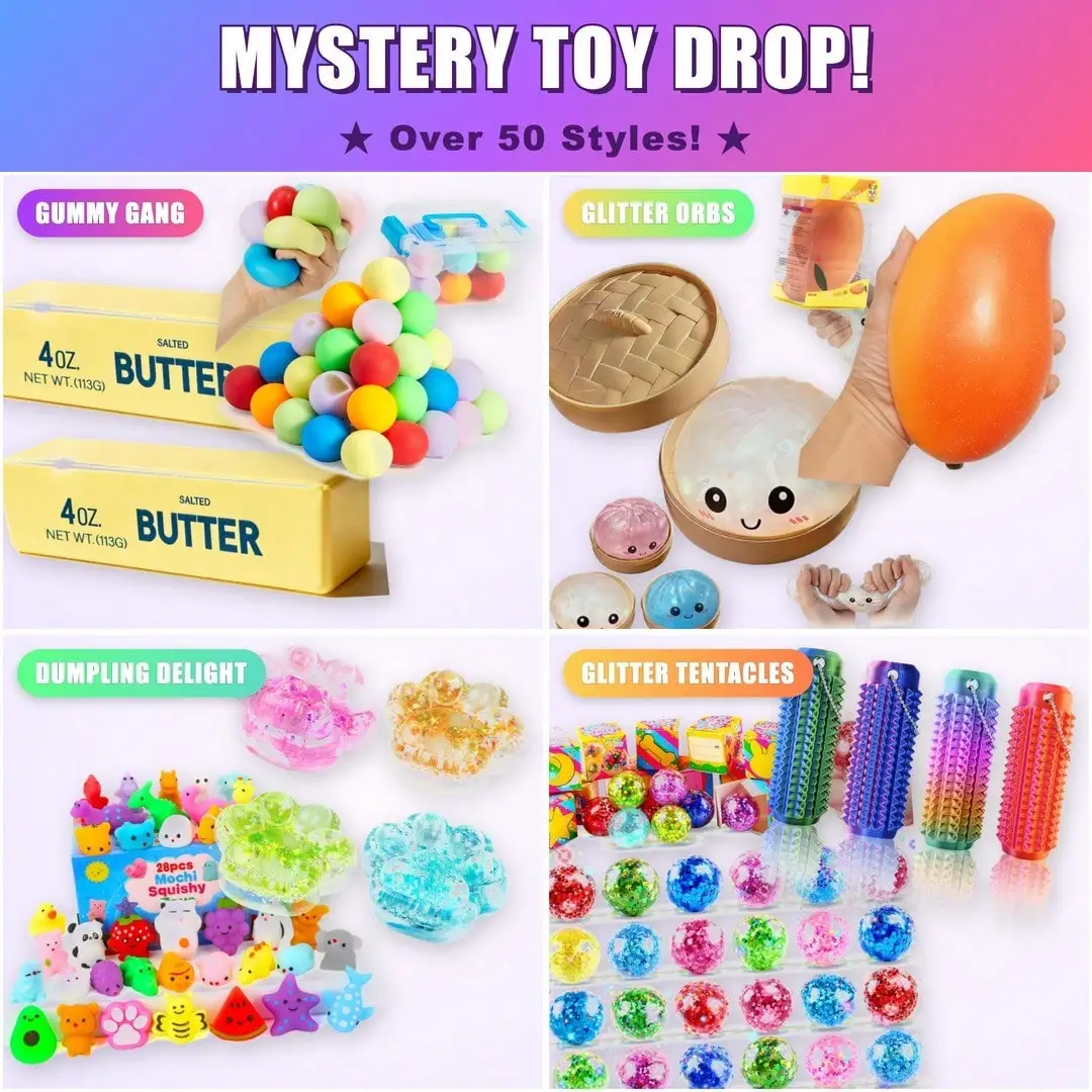 Soft Cute Squishy Blind Box – 3 Independent Random Draws (Min. 2 Items, Up To 5 Possible) Fun Surprise Set view 5