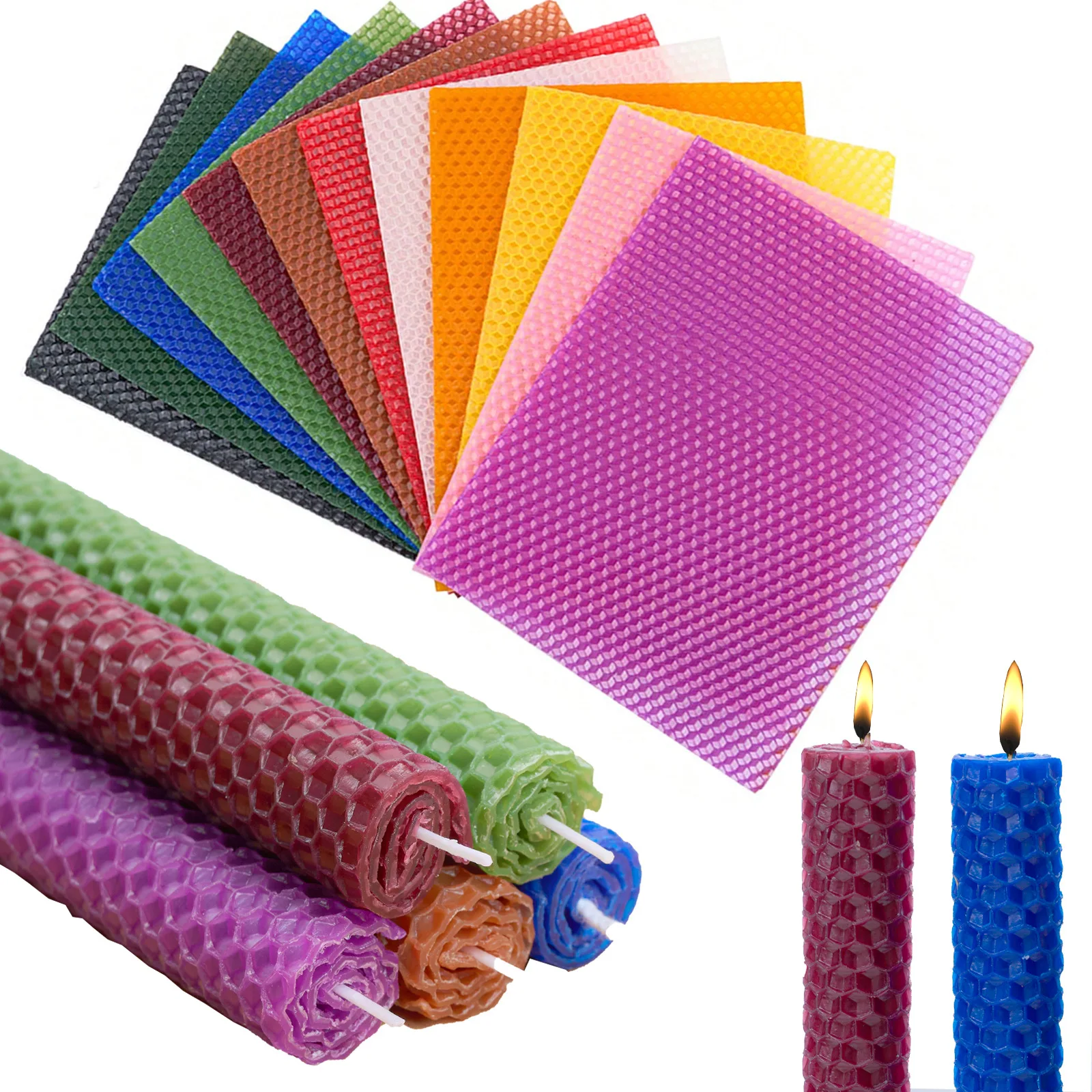 

6 шт./15*20 см набор для рукоделия из пчелиного воска из натурального материала DIY изготовление свечей ручной работы пчелиный воск DIY изготовление свечей принадлежности для рукоделия