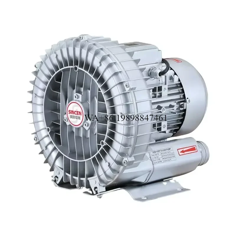 Wmwmnu for Single Stage High Pressure Vortex Industrial Blower 370W 0.5HP 50Hz AC Ventilation Aluminium Impeller