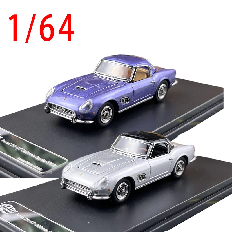 

Модель KING MODEL: Коллекционная литая модель автомобиля Ferrari 250 GT в масштабе 1/64, игрушечный конвертируемый автомобиль из сплава для мальчиков