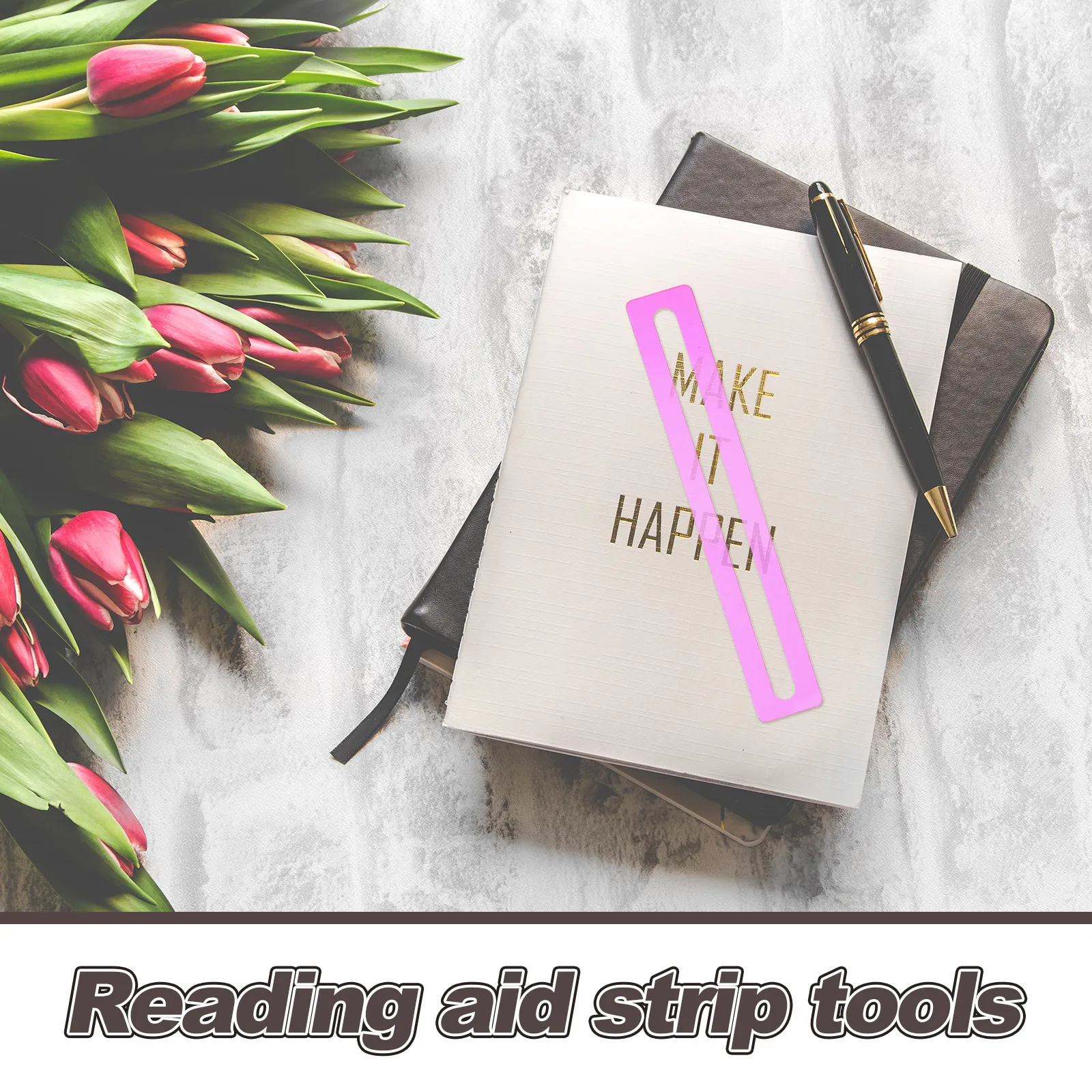 6Pcs Reading Guide Strips Vibrant Colored Dyslexia Overlay Bookmarks Reading Tools for Students Classroom Home Use