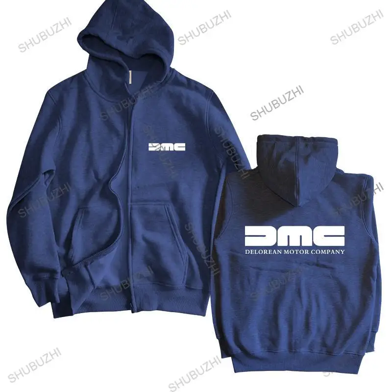 

fashion brand winter hoodies DMC DeLorean male hooded zipper warm jacket warm hoody bigger size