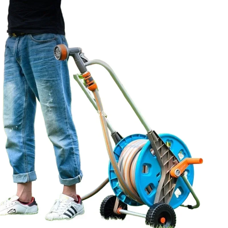 

Household 6-pipe storage rack, car wash, garden watering hose nozzle, garden watering water pipe storage set