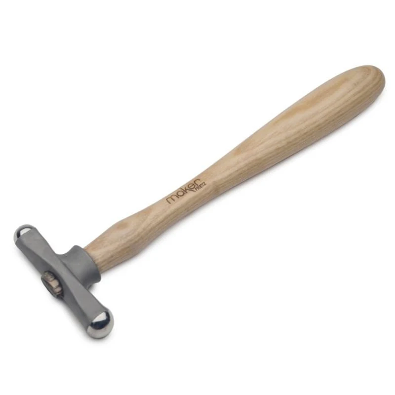 Fretz MKR-4 Maker Series Embossing Hammer Jewelry Bezel Vessel Forming Tool Doming Repoussé Metal Texturing Hammer