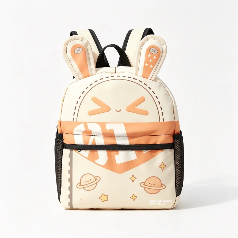 Cute Bangboo Rabbit Ears Backpack Zenless Zones Zeros School Bag Large Capacity Print Student Bookbag Fashion Birthday Gift