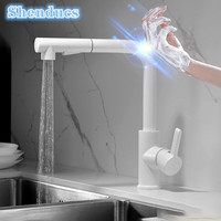 Smart Touch on Kitchen Sink Faucets 7 Word Hot Cold Pull Our Kitchen Sink Mixer Tap White Sensor Touch Kitchen Sink Faucet Taps